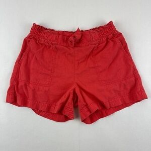 Gap Kids Shorts Girls Large Regular Red Drawstring Pockets